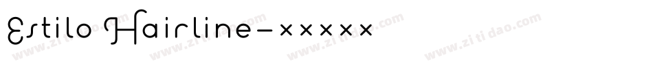 Estilo Hairline字体转换